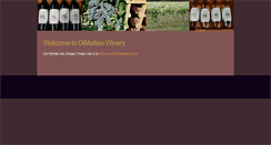Desktop Screenshot of dimatteowinery.net